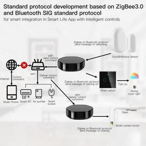 Passerelle multi-mode intelligente LEDEAST RSH-GW006 3 en 1 Tuya Zigbee BLE Wifi avec télécommande <span class=keywords><strong>IR</strong></span> pour l'automatisation de la maison - Product Image 3