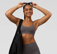 Soutien-gorge de sport sans couture pour femme, modèle dos croisé, best-seller d'usine personnalisée - Bretelles fines, ultra doux, idéal pour le yoga, le fitness et le sport de rue
