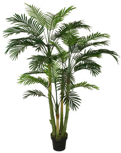 Ornamental Faux Traveler's Palm Green Artificial Interior Árbol de plástico decorativo con maceta desmontable Abanico de plástico realista Palma - Product Image 3