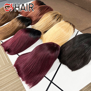 GS Glueless Bob Wigs Short Raw Cheveux humains brésiliens péruviens 4*4 13*4 8-14 Inch Lace Front Transparent Lace Small Cap Abordable - Product Image 5