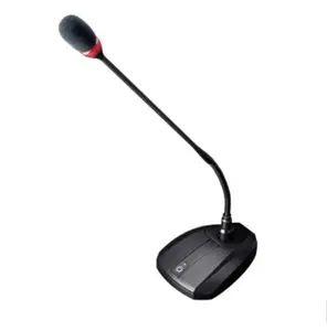 Microphone numérique à col d'oie intégré sur scène, avec alimentation fantôme 12V