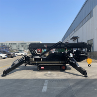 Nouvelle grue araignée mobile 5 tonnes, bras télescopique 360 degrés, mini-grue sur chenilles hydraulique, bras articulé, hauteur de levage 18m, 17m