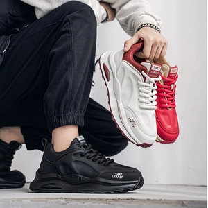 Chaussures pour hommes 2026 Nouveau style Baskets basses à semelle souple et respirante en PU, tendance et à la mode pour les activités décontractées et sportives - Product Image 2