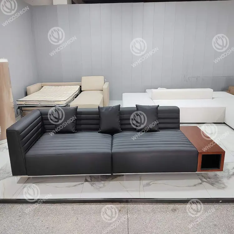 Top Supplier Manufacture Fine Quality Italian Sectionals Modern Design L Shape Sofa Set Furniture Couch Living Room Sofa