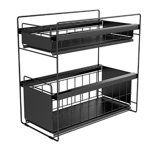 Kitchen <strong>Shelving</strong> Mesa Draw Drawer Type Storage <strong>Shelving</strong> <strong>Cupboard</strong> Inside the Layered Shelves Under the Sink <strong>Shelving</strong> - Product Image 1