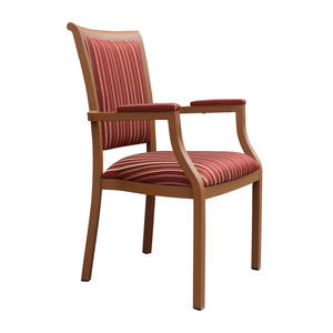 Sillón de cojín de rayas rojas de ocio para el hogar de estilo apilable para sala de estar - Product Image 3