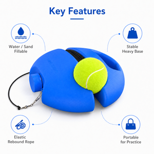 Accesorios <span class=keywords><strong>de</strong></span> Pádel al por Mayor, Entrenador <span class=keywords><strong>de</strong></span> Tenis Portátil, Pelota <span class=keywords><strong>de</strong></span> Rebote para Entrenamiento Individual, Herramienta <span class=keywords><strong>de</strong></span> Práctica con Cordón Elástico para Jugadores <span class=keywords><strong>de</strong></span> Tenis - Product Image 3