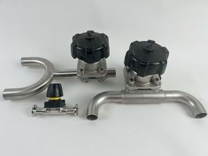 İlaç endüstrisi için PTFE EPDM contalı asit ve gaz ortamı için SUS316 pnömatik kontrol diyafram valf - Product Image 2