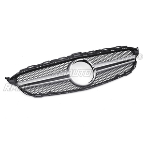 กระจังหน้าสีดำ/เงิน สำหรับ Mercedes Benz C Class W205 C200 C250 C300 C350 ปี 2015-2018 - Product Image 3