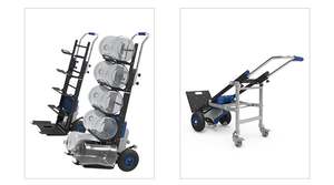 접이식 핸드 트럭 도구 강철 무거운 의무 등반 돌리 소형 전기 리프트 바퀴 계단 등산가 트롤리 - Product Image 4