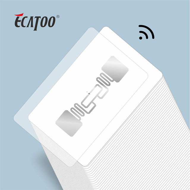 Contactless Smart Card Blank UHF RFID Card 840MHz/960MHz Smart Card
