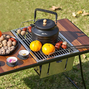 מובי גן נירוסטה נייד פחמים bbq גריל מתקפל בקלות כולל תנור מחנאות בתנור חיצוני - Product Image 3