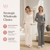 Nouvelle Collection 2026 : Ensemble de Pyjama en Soie Côtelée pour Femme, Ultra-Élastique, Respirant et Doux, avec un Design Confortable et Tendance