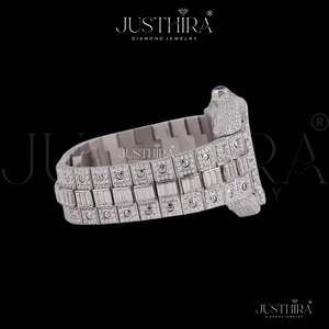 Top Quality Moissanite Diamond Quartz <b>Watch</b> with Sapphire Glass Stainless Steel Luxury Wristwatch Available <b>For</b> Sale - Product Image 5