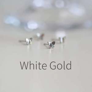 Wholesale Fine Jewelry for <b>Women</b> 9k Gold Butterfly Stud Earrings with Ruby Hypoallergenic KJ515 Trendy Style - Product Image 2