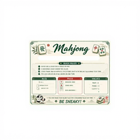 Accessoires de jeu de Mahjong américain en acrylique, best-sellers transfrontaliers : Identificateurs de cartes et instructions claires pour une gameplay simple