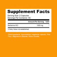 Vente en gros OEM ODM Berberine 1000mg Capsules végétales Supplément de bien-être quotidien à base de plantes naturelles Marque privée