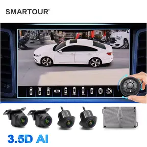 Smartour AI AHD 1080P 3.5D 360 Grad Vogel ansicht Surround-System kameras Parkplatz ansicht Video recorder DVR-Monitor UHD 4K