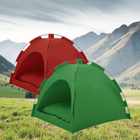 Tente de camping d'été durable pour animaux de compagnie, design universel imperméable avec fonction semi-fermée confortable pour chats et chiens