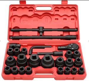 3/4'' impact socket set 26pcs socket wrench set hand tools