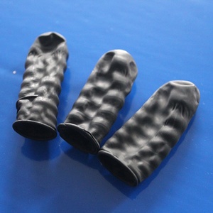 Mhy Zwart Glossy Frosted Zuiveringshandschoenen Antistatische Latex Voor Industriële Veiligheid - Product Image 3