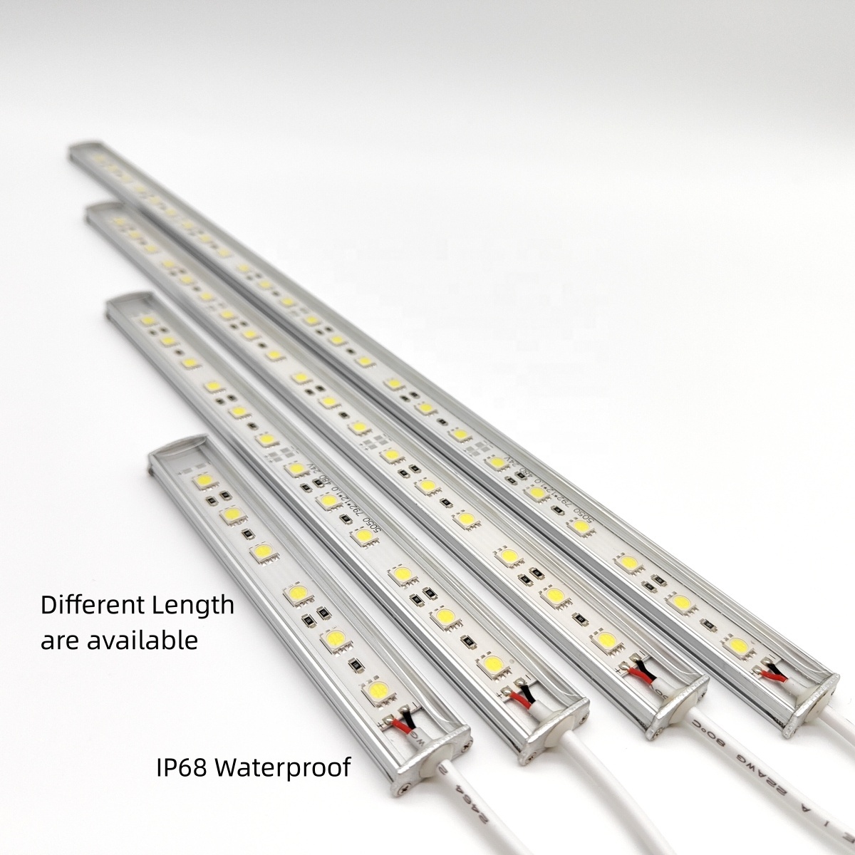 12V 24V Warmwhite 2700K IP68 Waterproof IP68 Waterproof Aluminum Shell Led Rigid Strip Light 30cm 40cm 50cm 60cm 80cm 100cm