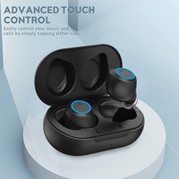 Auriculares inalámbricos T100 Smart Touch BT5.0, cascos intrauditivos estéreo de baja latencia para videojuegos