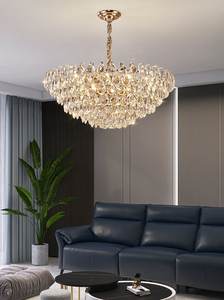 โคมไฟระย้าคริสตัลสำหรับห้องนั่งเล่น โคมไฟแขวนสำหรับโต๊ะอาหารในร่ม โคมไฟระย้าสำหรับห้องรับประทานอาหาร - Product Image 4