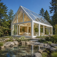 MEXIN Véranda en verre pour extérieur, structure en aluminium, pour jardin, terrasse, cour, villa, hôtel, vente en gros
