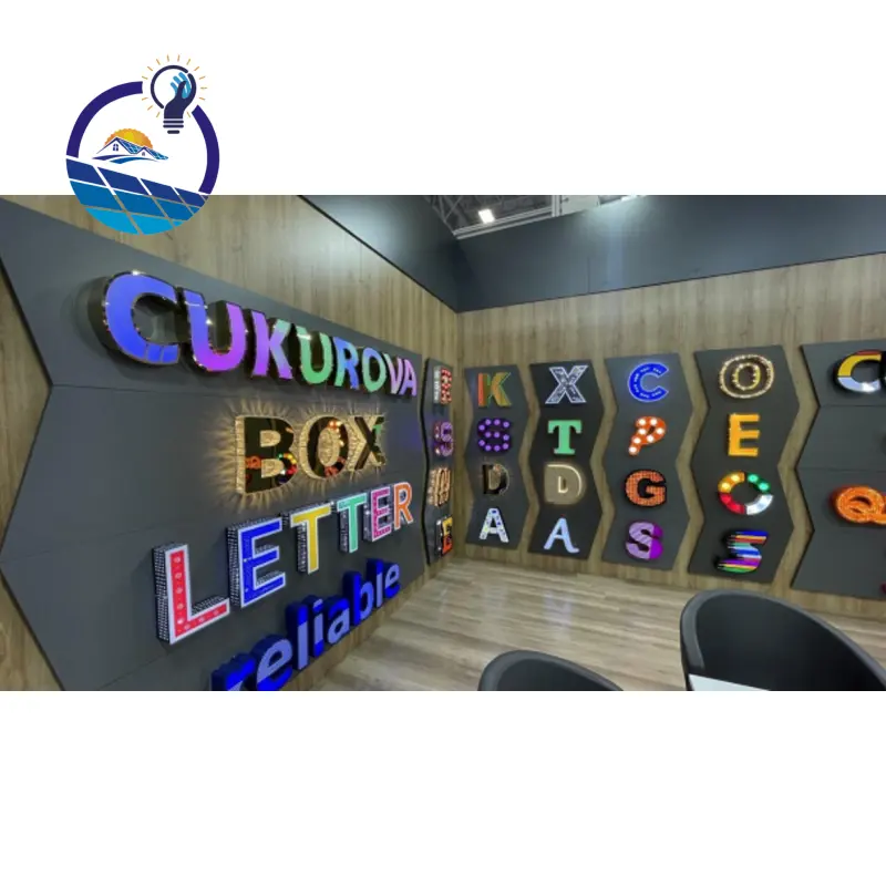 Scritta scritta in acrilico retroilluminata alfabeto segni esterni decorazione a Led pubblicità lettere retroilluminate 3d canale lettera segno luci