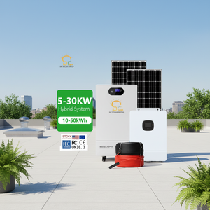 Système de stockage domestique <span class=keywords><strong>BR</strong></span> SOLAR haute efficacité 5 kWh LiFePO4, système solaire hybride 48 V à onde sinusoïdale pure 5 kW pour l'alimentation de secours à domicile - Product Image 1