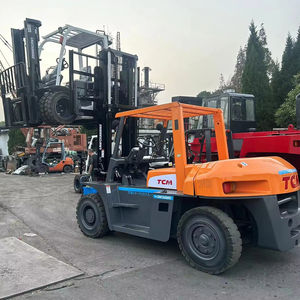 Chariot élévateur contrepoids diesel TCM d'occasion de 7 tonnes, capacité de 5/7/10 tonnes, longueur de fourche de 1000 mm, mât à trois étages, fabriqué au Japon - Product Image 1