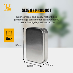 Contenedores de lata de acuarela personalizables Caja de latas con bisagras rectangulares de metal respetuosa con el medio ambiente para alimentos Embalaje de pasteles de dulces Navidad - Product Image 6