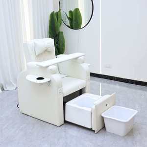 Fauteuil de manucure et pédicure de luxe moderne, multifonctionnel, avec massage électrique et bain de pieds extensible - Product Image 2