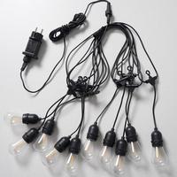 Guirlandes lumineuses LED étanches pour extérieur, mariage, cour, avec ampoules S14, Moult MOERTE-s14dc