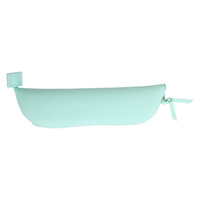 Étui de rangement pour crayons en silicone en forme de banane, grande capacité, pochette à fermeture éclair, sac de rangement pour papeterie imperméable pour enfants