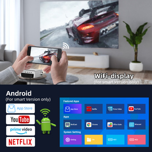 Byintek Máy Chiếu Trên Cao <span class=keywords><strong>Android</strong></span> 1080P Thông Minh K18 Máy Chiếu Thông Minh LED Full HD WIFI Chùm Tia <span class=keywords><strong>PC</strong></span> Không Dây Video Mini - Product Image 3