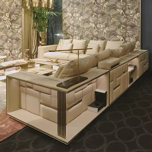 Khách sạn sang trọng tùy chỉnh được thực hiện biệt thự đồ nội thất Modular <span class=keywords><strong>sofa</strong></span> <span class=keywords><strong>Set</strong></span> một cửa giải pháp hiện đại Ý cao cấp nội thất căn hộ - Product Image 5