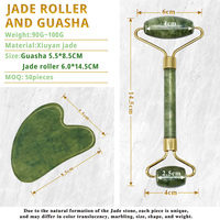 Outils de cryothérapie, rouleau de jade, Gua Sha, outils de massage facial, cristaux naturels pour la guérison, outils pour le bien-être et la relaxation.