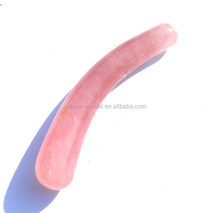 Großhandel schöne handgemachte rot schmelzende Kristallglas Craft Kristall Penis Dildos - Product Image 3