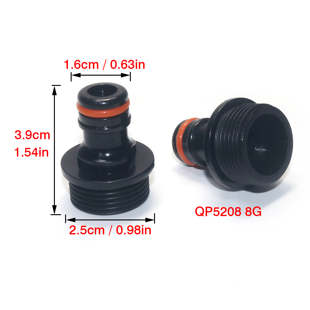 Bleu QP5208 Plastique Filetage extérieur 3/4