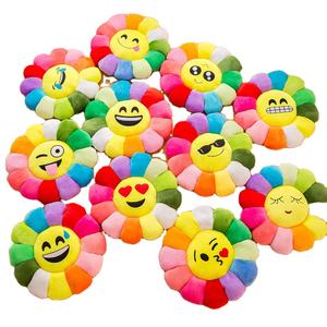 Yeni tasarım 8 renkler çiçek yer minderi kawaii çiçek yastık yastık ile farklı ifade gülümseme çiçek yer minderi - Product Image 1