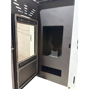 Poêle à granulés sans électricité, chauffage au granulés de bois de 11 kW pour usage intérieur, aucune prise secteur requise, chauffage efficace pour cabanes, garages - Product Image 5