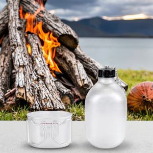 Gourde tactique légère d'extérieur professionnelle pour le camping, système d'hydratation de terrain multifonctionnel en aluminium pour la randonnée - Product Image 4