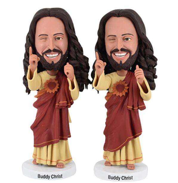 Statue Du Buddy Christ Figure Imprimé, 100 % De Plastique, Dans Un Emballage Cad