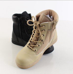 Botas Tácticas para Niños DFTSB115 de Microfibra Transpirable con Cierres Laterales en Color Negro, Bronceado y Caqui - Product Image 4