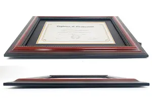 Eco-friendly Cherry A4 Wood Rope Diploma Frames Degree Graduation Certificate Frames Medal Display Frames