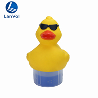 Distributeur de pastilles de chlore LanVol en plastique durable, design ludique, pour piscine résidentielle extérieure et spa