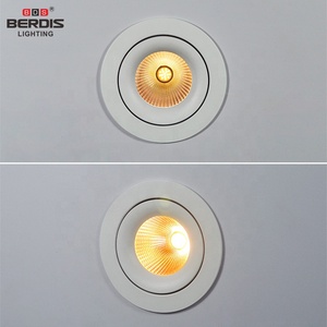 Berdis Curved 75mm Cut Out Round Deep Reflector Anti Glare Led Spotlight COB Ajustable Slim Radiador Luz de techo para carcasa - Product Image 4