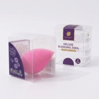 Boîte d'emballage en plastique carrée pliable à motif, en PVC jetable, personnalisée par le fabricant, pour cadeaux cosmétiques